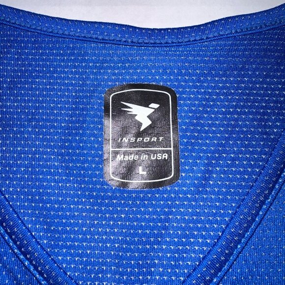 Insport Womens L Blue Xodus Tigress V-Neck Sleeveless Tank Top F559 NWT‎ - Picture 4 of 7